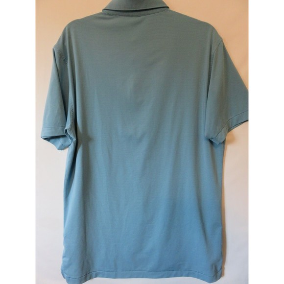 Peter Millar Summer Comfort Golf Polo Shirt Mens Sz M Blue Striped Performance - Picture 4 of 5